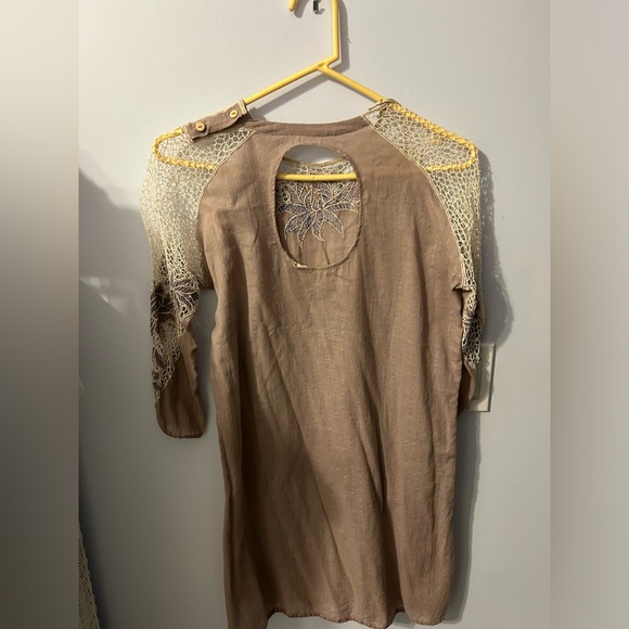 Chasing unicorns Tainted Love cutwork mini dress tunic size small - Picture 6 of 6